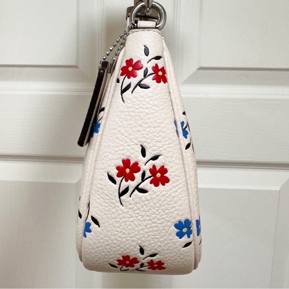 Coach Teri Floral Chalk Multi Pebbled Leather Shoulder Bag NWOT - Picture 7 of 14